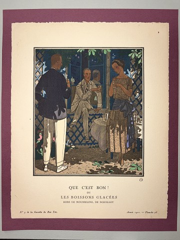 La Gazette du bon ton -Que c’est bon ! Ou les boissons glacèes