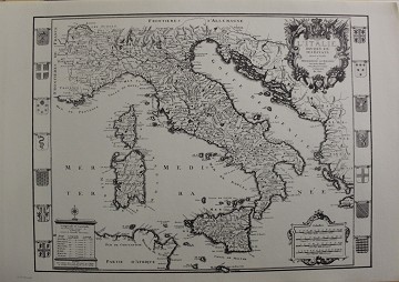 L’Italie en ses estats par Dauphi, de Fer XVIII Secolo