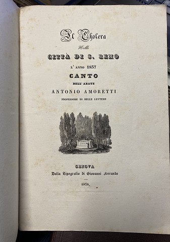 Il Colera nella città di S. Remo