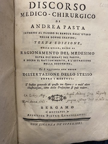 Discorso medico -chirurgico ..intorno al flusso di sangue dell’utero nelle donne gravide ... R