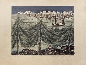 Frithjof Tidemand-Joannessen .“Frskerflate ved Lofotveggen”
