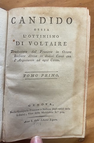 Candido ossia l’ottimismo di Voltaire