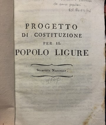 Progetto per la Costituzione del Popolo Ligure