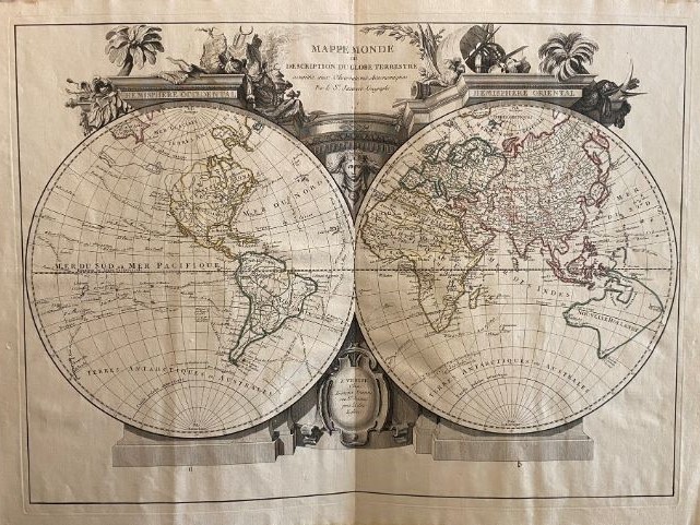 Mappamondo-Santini – XVIII secolo