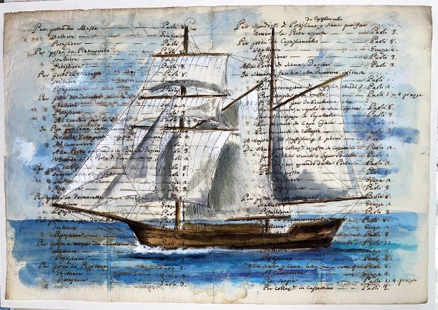 veliero- nave a vela – disegno